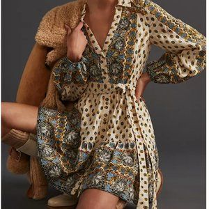 Anthropologie Floral Mini Dress - NWT